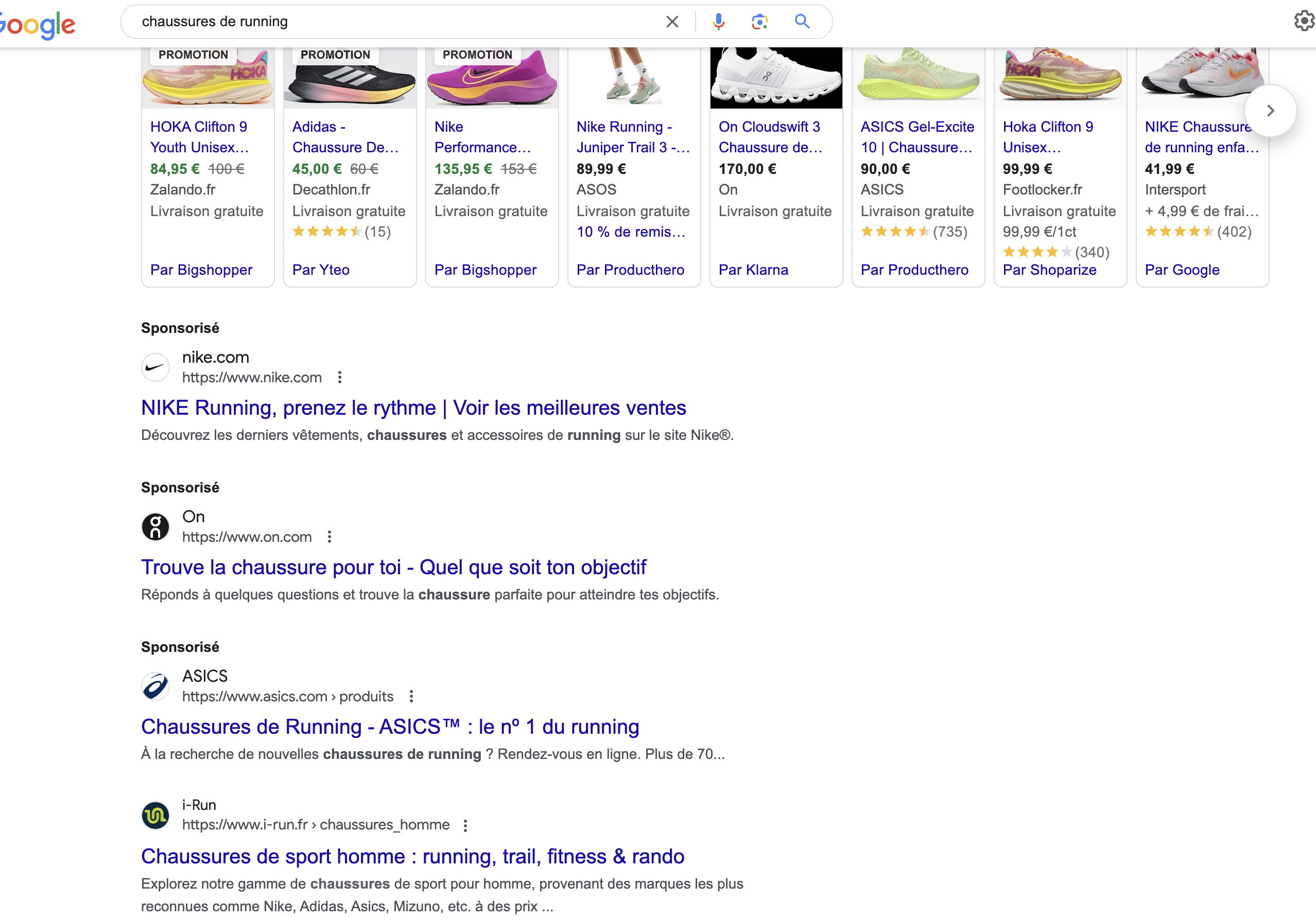 A quoi ressemblent les publicités dans les SERP ?